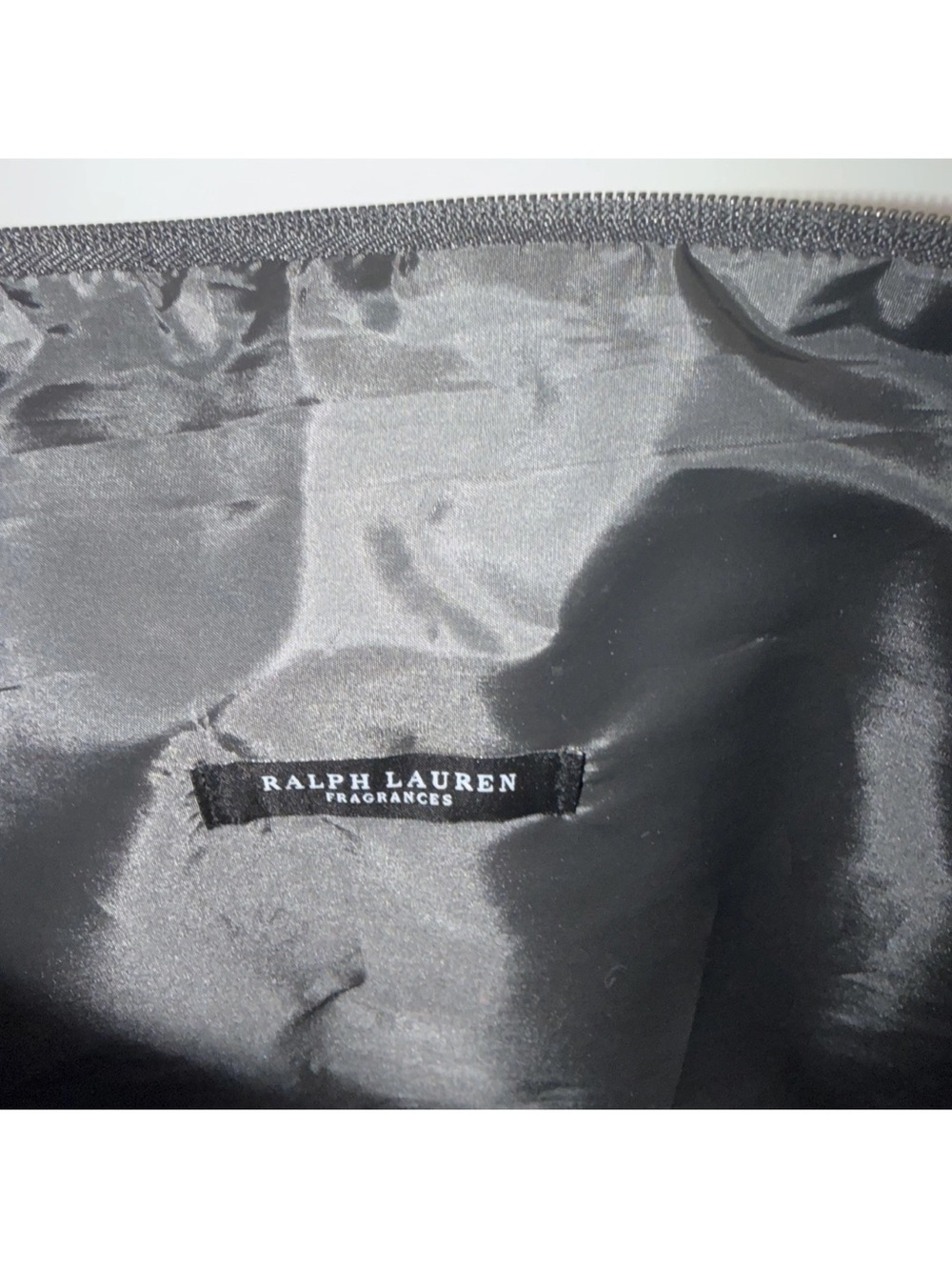 Ralph Lauren Black Duffle Bag w/ Silver Polo Horse Logo Gym/ Travel /Work - Picture 5 of 6